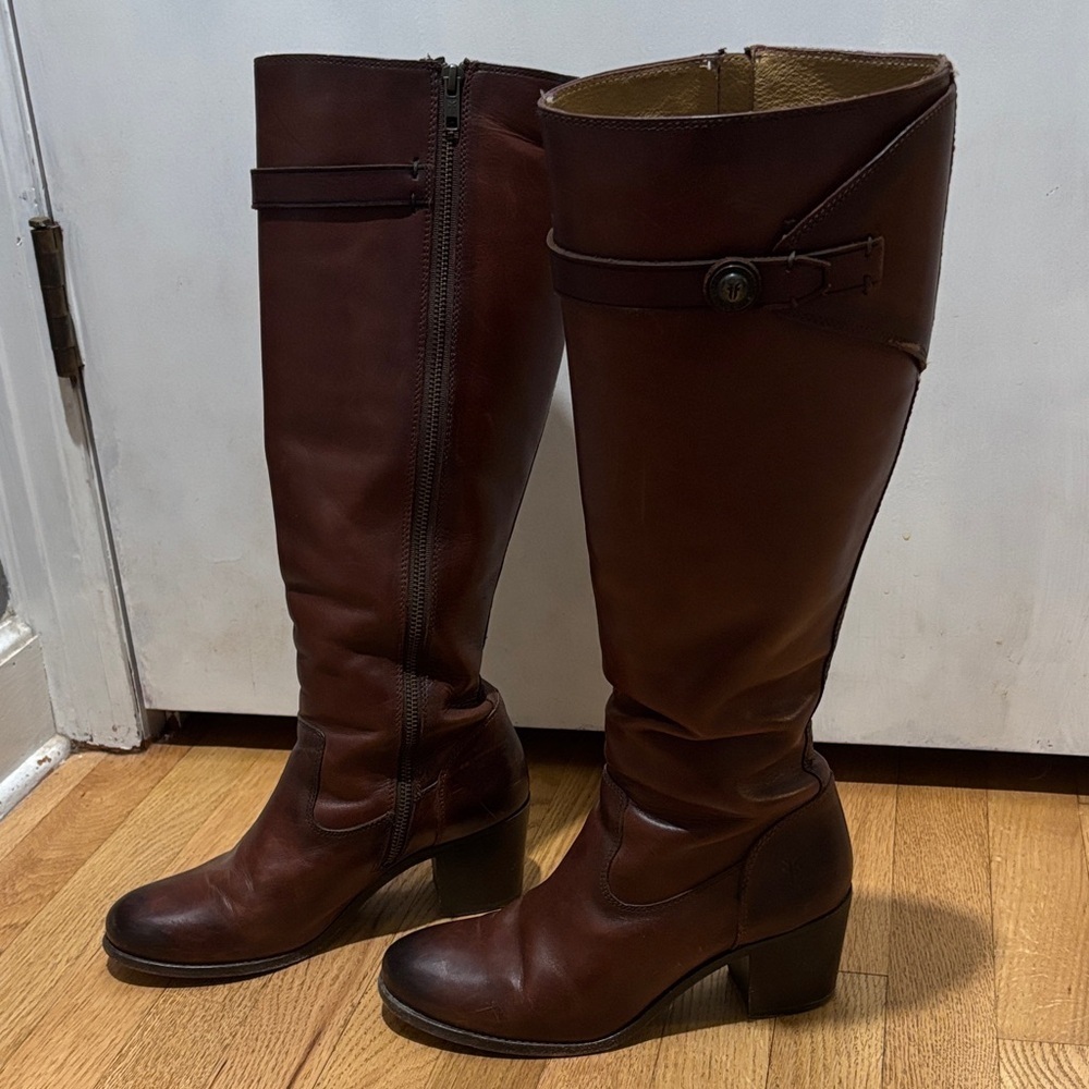 FRYE Molly tall heeled boots